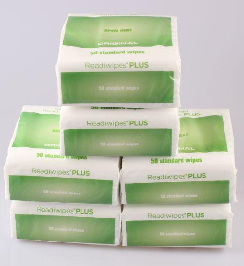 Readiwipes Plus afspritningsserviet 11.5x11.5 cm 60x50 stk