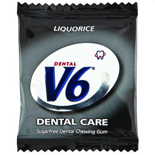 V6 Dental Care Liquorice 250x2 stk