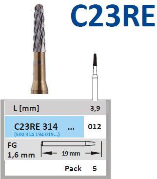 Hårdmetalbor 3 stk FG C23RE.012*