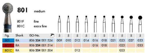 Diamantbor 5 stk RA F801.023