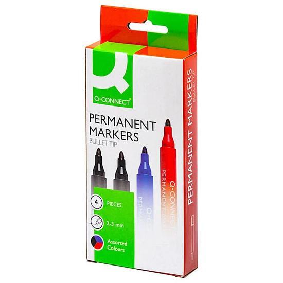 Permanent marker 2-3 mm spids 4 farver*