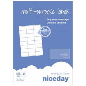 Combi etiket 36x70 mm 24 labels 100 ark*