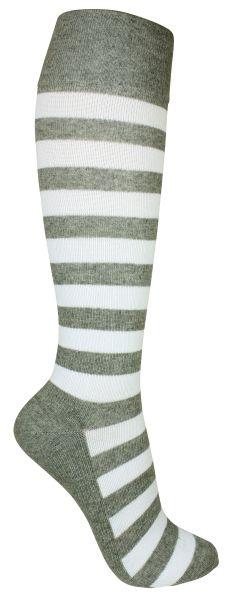 Kompressionsstrømper Gråstribet Str. 40-42 H