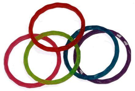 Fine plast-armringe 40 stk