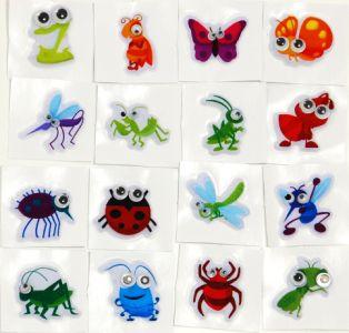 Bløde klistermærker med øjne 100 stk