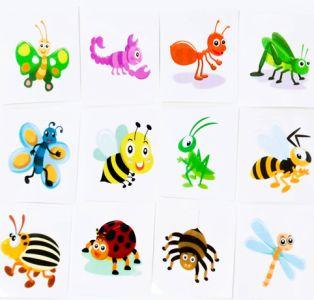 Tatoos med søde insekter 100 stk