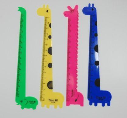 Linealer formet som sjove dyr 15 cm 25 stk