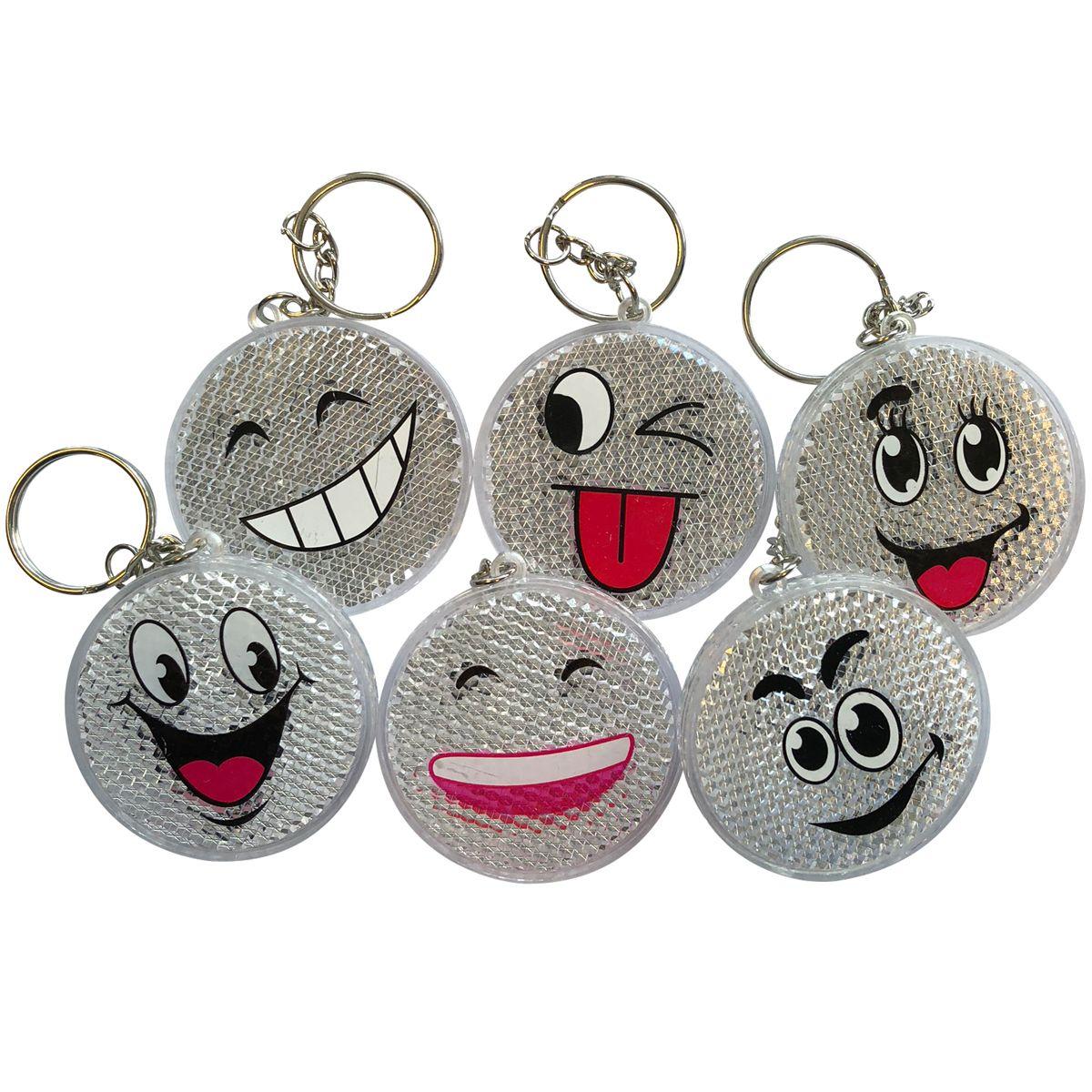 Nøglering Smiley Reflexer 25 stk