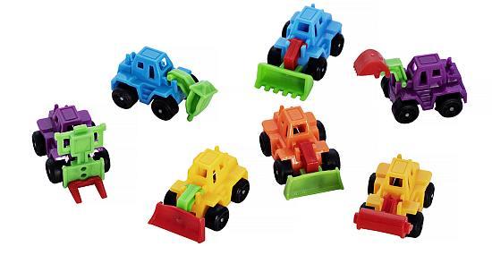 Mini traktorer assorteret 100 stk