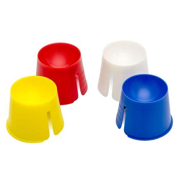 Dappenbæger glat assorterede farver 1.000 stk