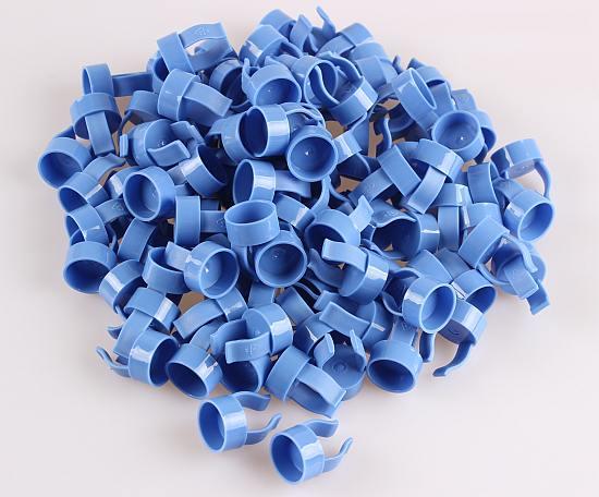 Fingerkop blå til pudsepasta 100 stk