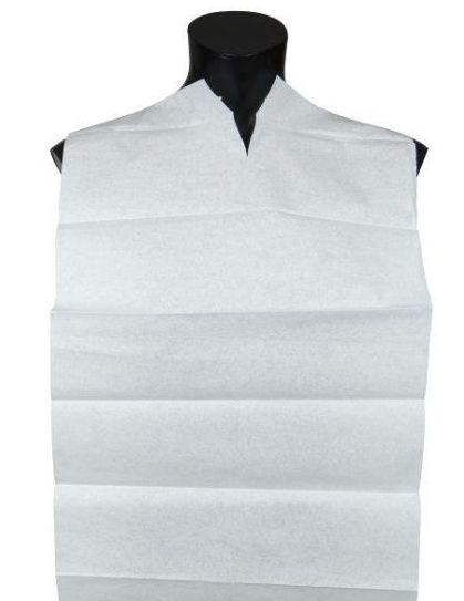 Spisestykke hvid/blå uden lomme 38x70 cm 100 stk*