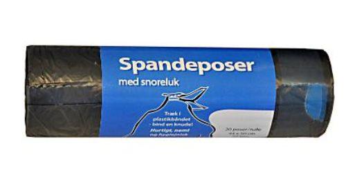Spandepose med snoreluk 44x50 cm grå 48x20 stk*