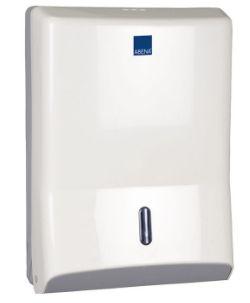Dispenser til håndklædeark hvid plast*