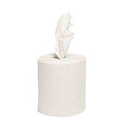 Håndklæderulle midi 1-lags uden hylster hvid 6x300 meter*