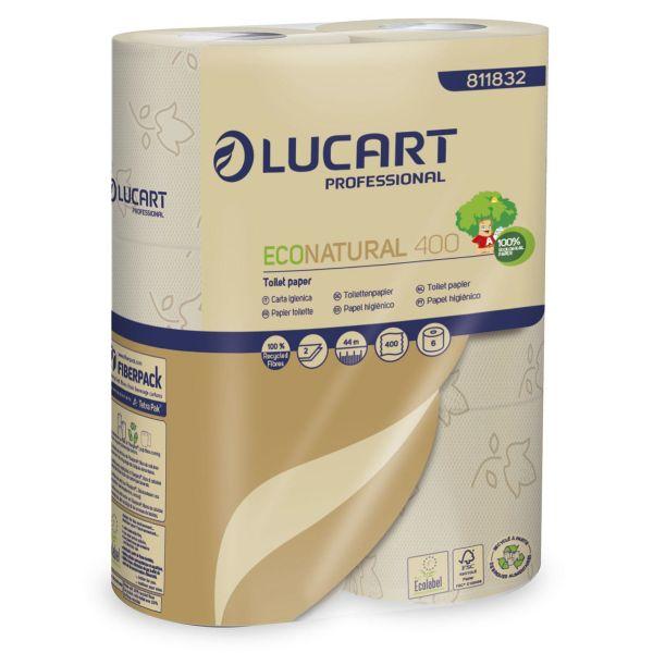 EcoNatural 400 Toiletpapir 2-lag 5x6 rl. genbrugsfiber