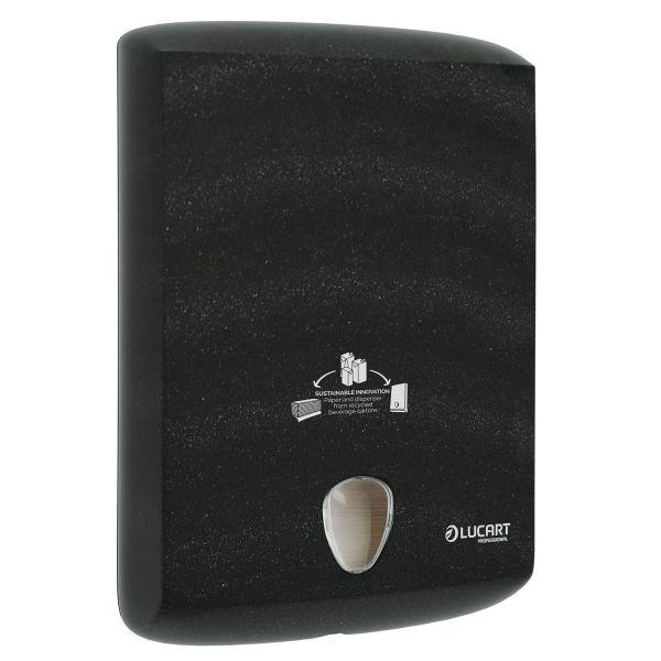 EcoNatural Dispenser til håndklædeark Z-fold sort