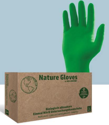 Nitrilhandske Nature Glove grøn 10x100stk x-small*