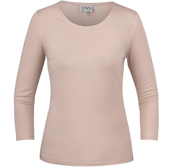 Blød dame T-shirt 3/4 ærmet Gammelrosa S*