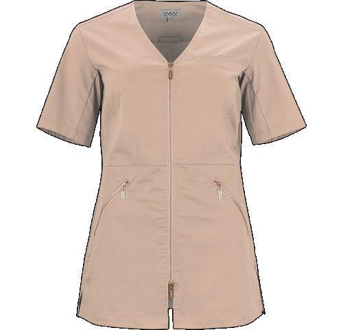 Filippa Top m/lynlås 3/4 ærmet gammelrosa XL*