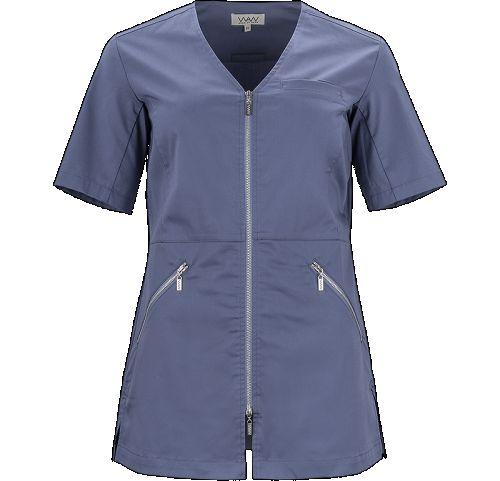 Filippa Top m/lynlås 3/4 ærmet kroneblå XS*