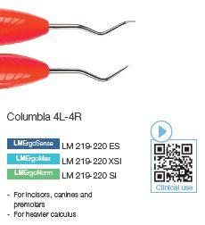 Curette 219-220 SI Colombia 4L-4R rød*