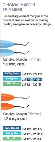 Gingival margin trimmer 121-122 XSI distal blå*