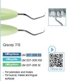 Curette 207-208 ES Gracey 7/8 limegrøn*