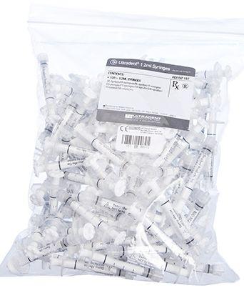 Refill sprøjte 1.2 ml tom 100 stk*