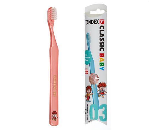 Tandbørste no 03 0-3 baby ekstra blød ass farver 12 stk