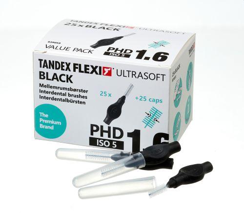 Flexi UltraSoft 12x25 inkl. hætte Black, PHD 1.6/ISO 5*