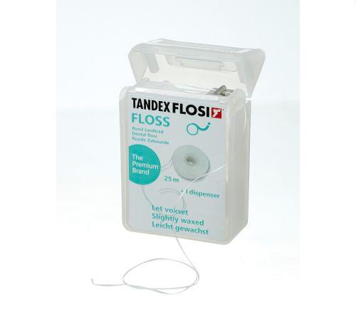 Flosi 12x25 m rulle Floss med voks*