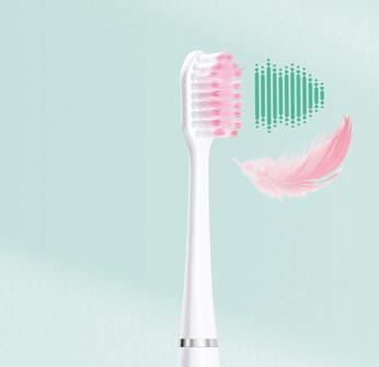 GUM Sonic Daily Sensitiv Børstehoved 4x2 stk hvid*