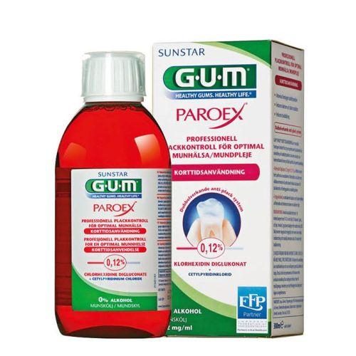 GUM Paroex mundskyl 0,12% CHX uden alkohol 300 ml