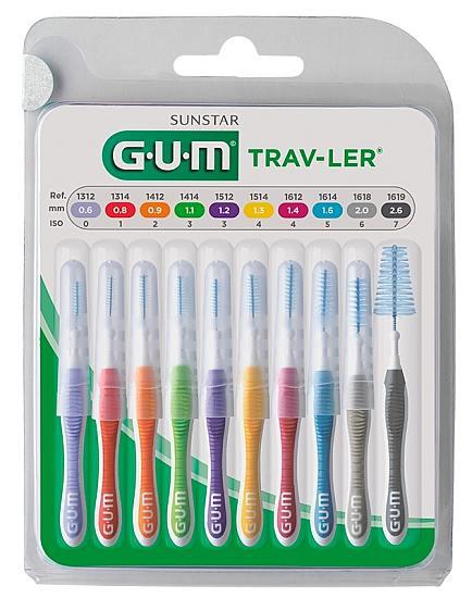 GUM Travler MIX 10 størrelser 12 pk.*