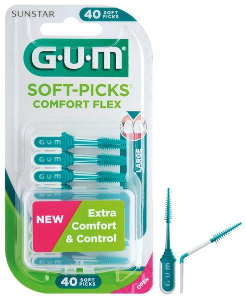 GUM Soft-Picks Comfort Flex  6x40 stk large