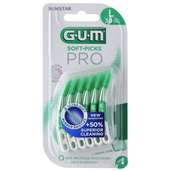 GUM Soft-Picks Pro 6x30 stk large mørkegrøn