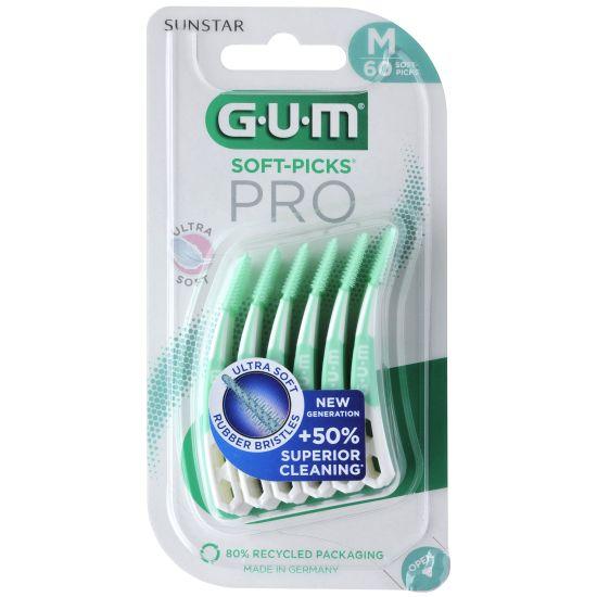 GUM Soft-Picks Pro 6x60 stk medium grøn