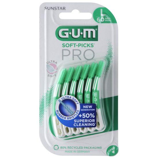 GUM Soft-Picks Pro 6x60 stk large mørkegrøn