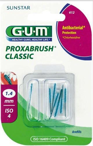 GUM Classic Proxabørste cylinderisk 3.4x1.4x0.7 mm 12x8 stk*