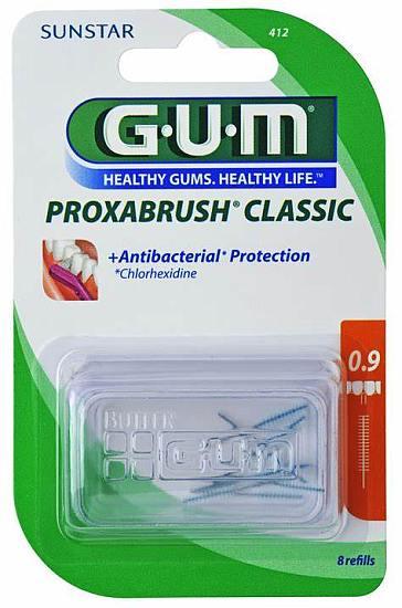 GUM Classic Proxabørste konisk 0.9x0.5 mm 12x8 stk*