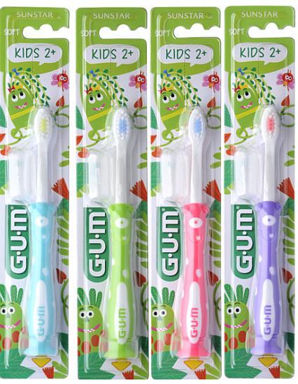 GUM Kids tandbørste 2-6 år blød 12 stk blister*