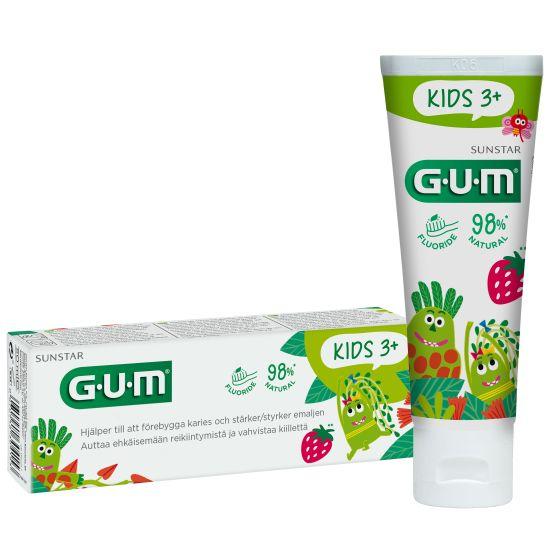 GUM Kids tandpasta 2-6 år jordbærsmag 50x12 ml*
