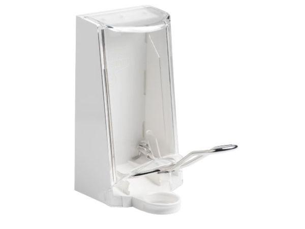 Vægdispenser hvid med rustfri albuebetj. 0.7 l*