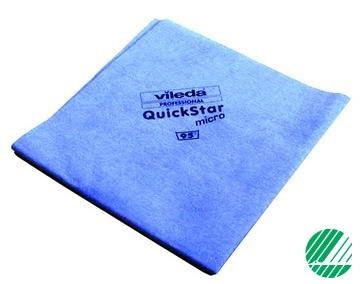 Quickstar microfiber 38x40cm blå 5 stk*