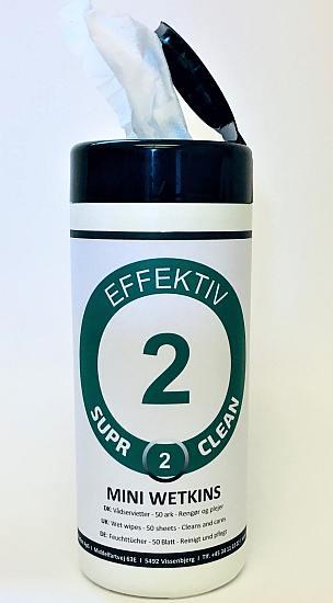 Mini Wetkins i dispenser 50 wipes