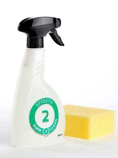 Effektiv Supr2Clean læderrengøring og pleje spray 500 ml.