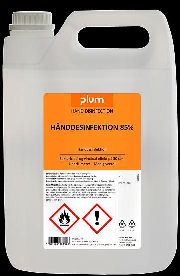 Hånddesinfektion 85% gel 5 liter
