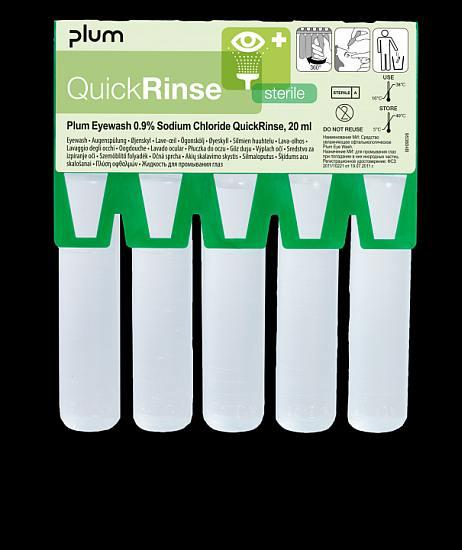 QuickSafe øjnskyl QuickRinse ampuller 5x20 ml*