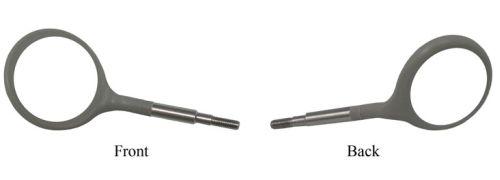 Crystal mundspejle str 4 plast 4 stk dobbeltsiddet grå*